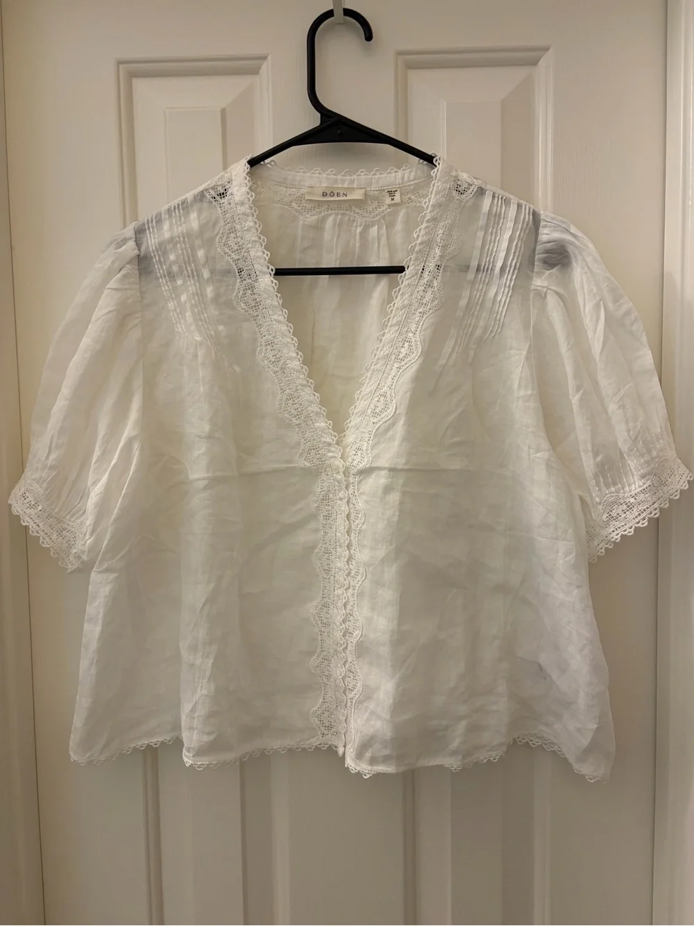 Doen Brigitta Top in Salt